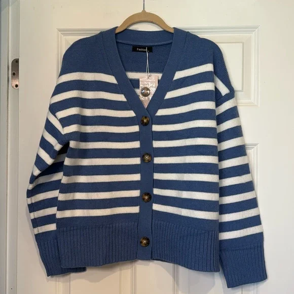 NWT Striped Cardigan - Picture 2 of 5